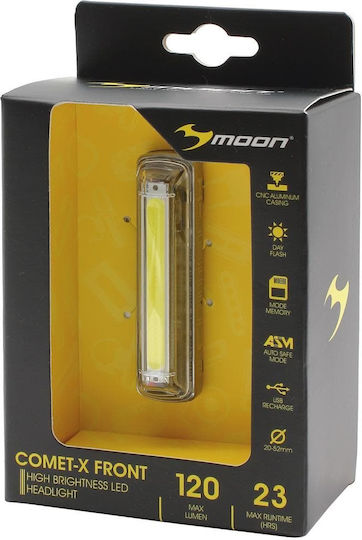 Moon 120LM Wiederaufladbar Vorderseite Fahrradlicht