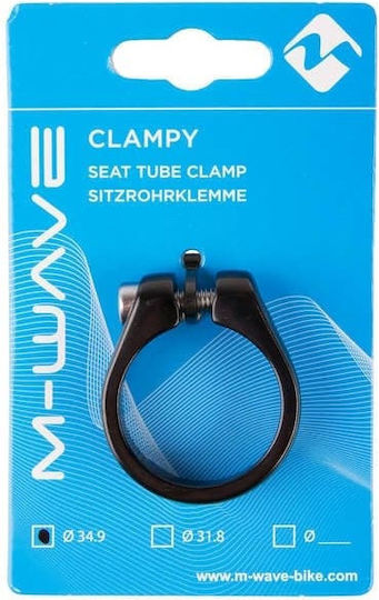 M-Wave Fahrradsattelklemme Sattelklemme 34,9 mm Schwarz