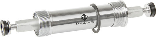 M-Wave Carousel Bb Μεσαία Τριβή Ποδηλάτου Bsa Fat Bike 120mm Ασημί