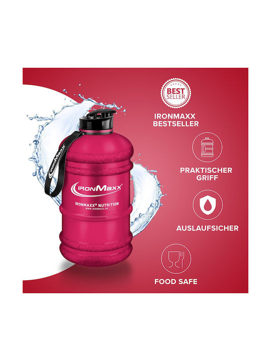 IronMaxx Sport Water Bottle 2200ml Red