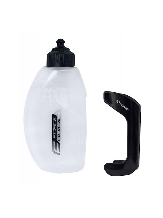 Force F Quick Sticlă de apă Plastic Pentru bicicletă 580ml Alb