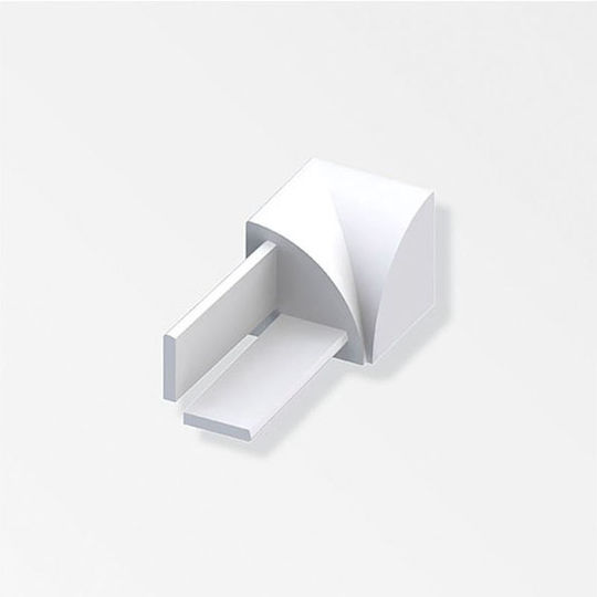 Plastic Corners For External Tile Joint Covers Set 4 Pcs 9.5mm White 575540.0001 Plastic White