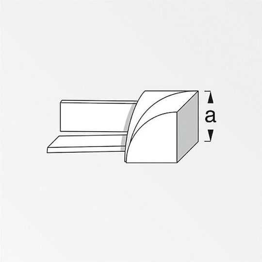 Plastic Corners For External Tile Joint Covers Set 4 Pcs 7.5mm White 575540.0000 Plastic White