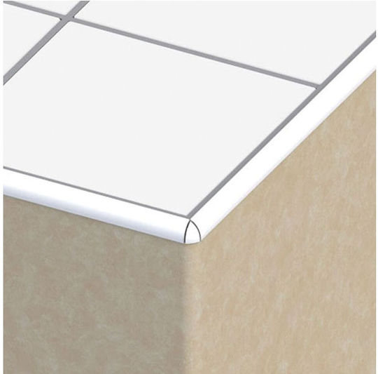 Plastic Corners for Internal Tile Joint Covers Set 4 Pieces 11.5mm White 575540.0005 Plastic White