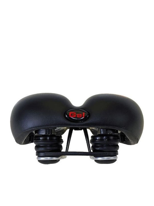 Velo Plush Gel Elasto Black Bicycle Saddle City
