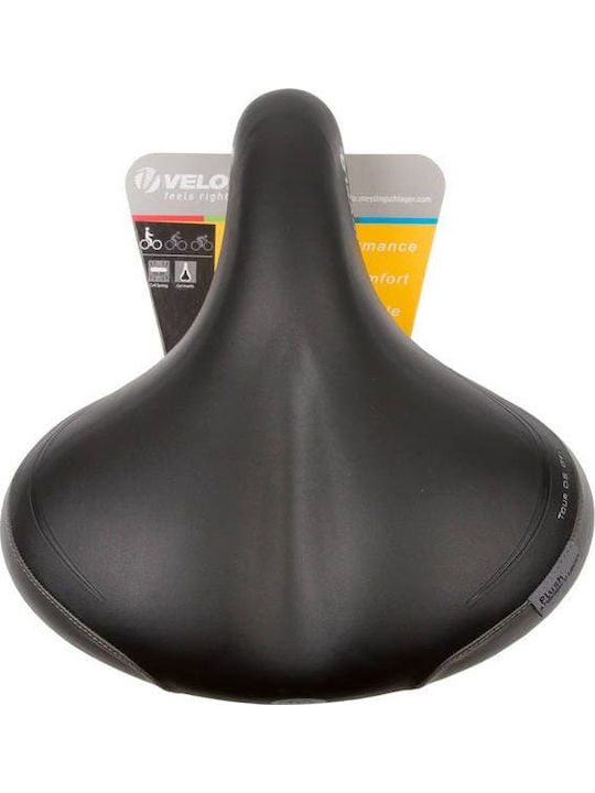 Velo Tour Σέλα Ποδηλάτου Μαύρη με Gel 265 x 255 mm