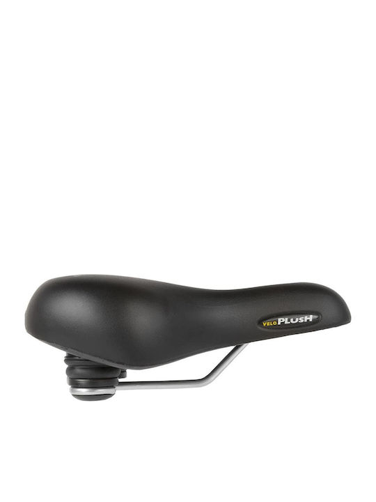 Velo Plush Gel Elasto Black Bicycle Saddle City