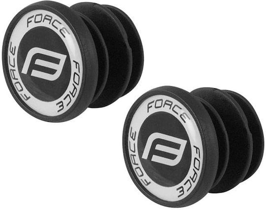 Force 38287 Χειρολαβές Ποδηλάτου σε Μαύρο Χρώμα 128mm από καουτσούκ