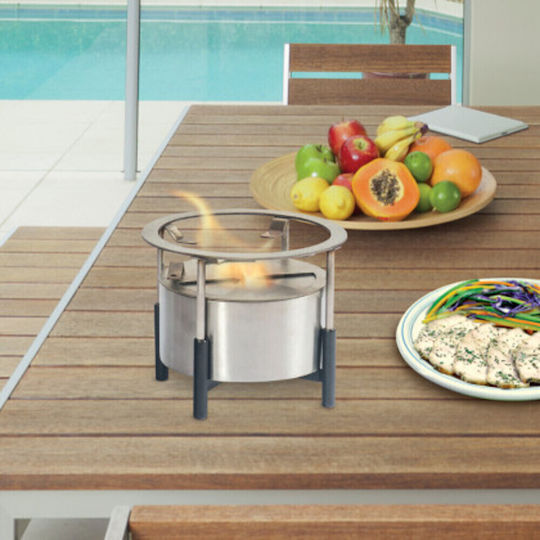 Portable Tabletop Bioethanol Food Warmer 1.5 Kw Hot Pot 18x15cm