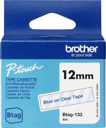 Brother Bandă de Etichetare 4m x 12mm în Culoarea Albastru 1buc