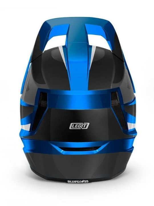 Bluegrass Legit Full Face Bicycle Helmet Downhill / BMX / Mountain Metallic/Black Glossy
