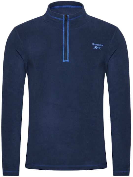 Athletic Long Sleeve Blouse Vector Navy