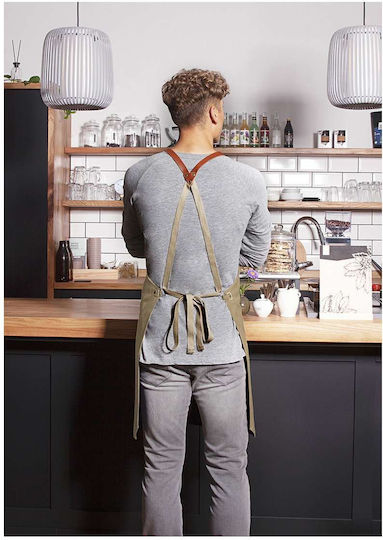 Karlowsky Ποδιά Kellner Ganzkörper Beige