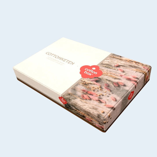 Cottonbox Set Huse Pentru Pilote 100% Bumbac 200x220cm Dublu Cu 4 Fețe De Pernă & 1 Cearșaf Darian
