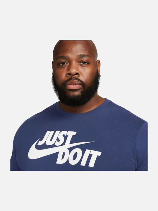 Just Do It Athletic T-shirt Navy Blue