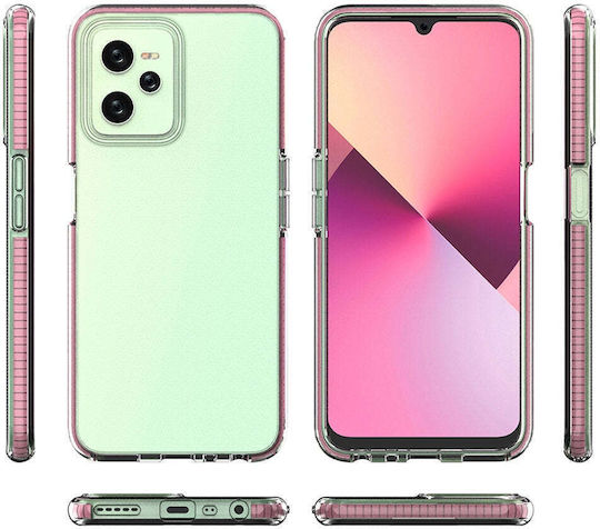 HQWear Umschlag Rückseite Silikon 1mm Rosa (Realme C35)