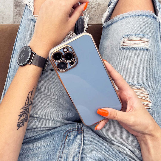 HQWear Umschlag Rückseite Silikon Gold (iPhone 13 Pro)