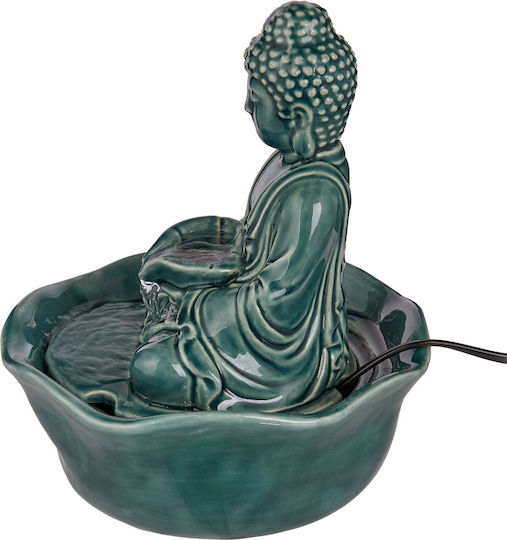 Balance Tabletop Decor Buddha Fountain Green Green Diameter 21cm X Height 24cm