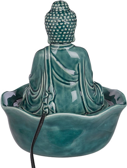 Balance Tabletop Decor Buddha Fountain Green Green Diameter 21cm X Height 24cm