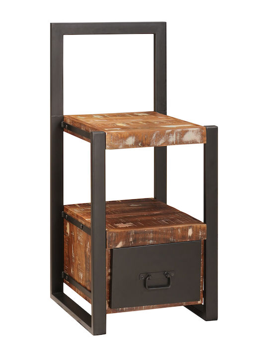 vidaXL Floor Garment Rack made of Wood Multicolored 40x40x90cm