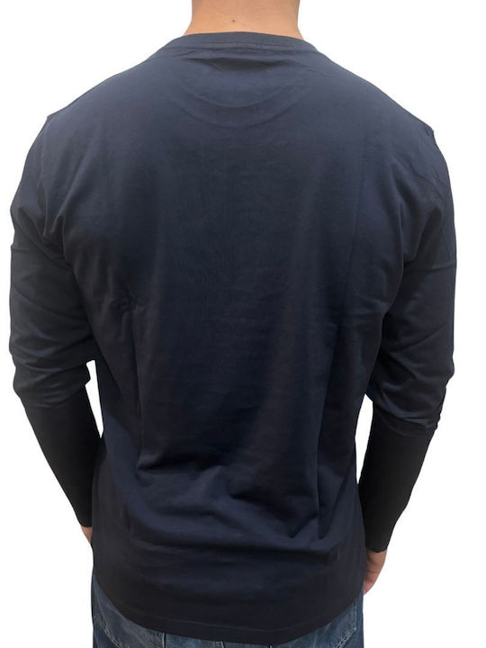 Long Sleeve Blouse Navy Blue