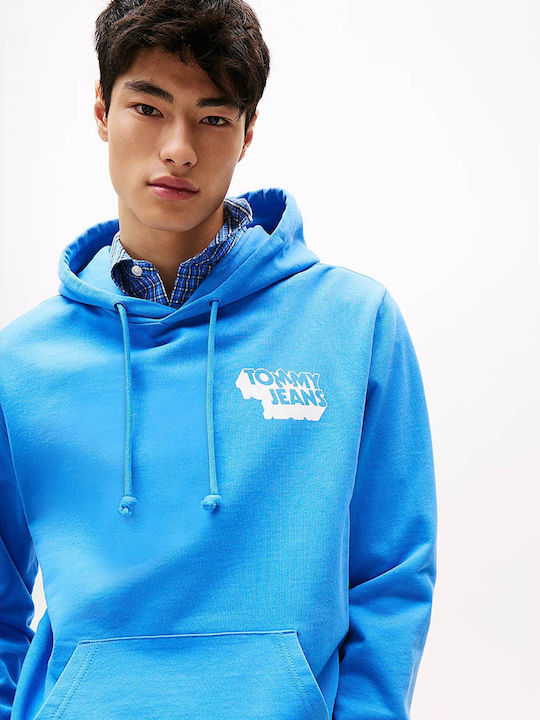 Sweatshirt with Hood Blue