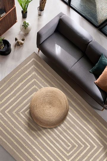 Guy Laroche Maya Summer Wicker Runner Rug Taupe 60x130cm