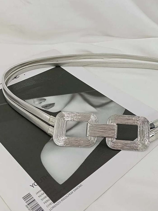Дамски Колан Chain Сребрист
