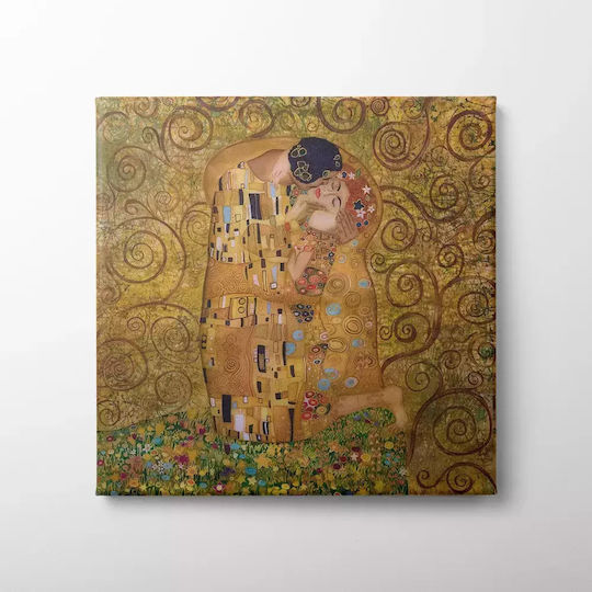 "the Kiss" Gustav Klimt Πίνακας σε Καμβά 65x65cm