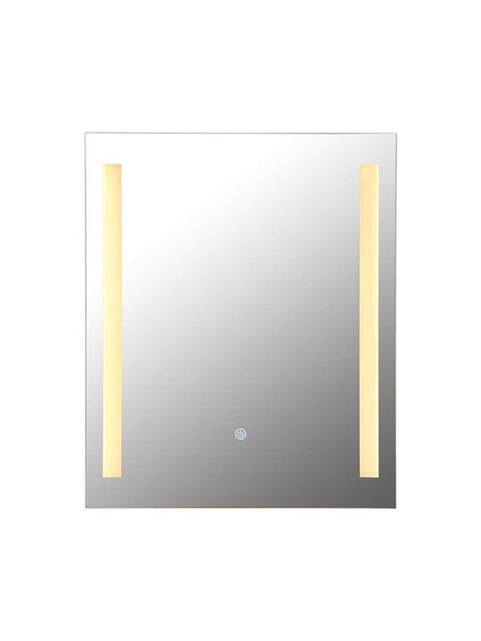 Globo Lighting Ορθογώνιος Καθρέπτης Μπάνιου Led Διάφανος