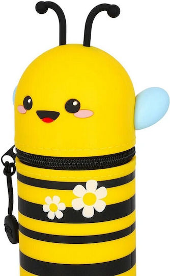 Legami Milano Soft Pencil Case Silicone Barrel Yellow
