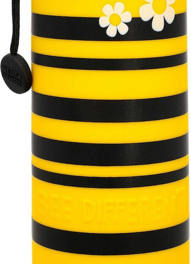Legami Milano Soft Pencil Case Silicone Barrel Yellow