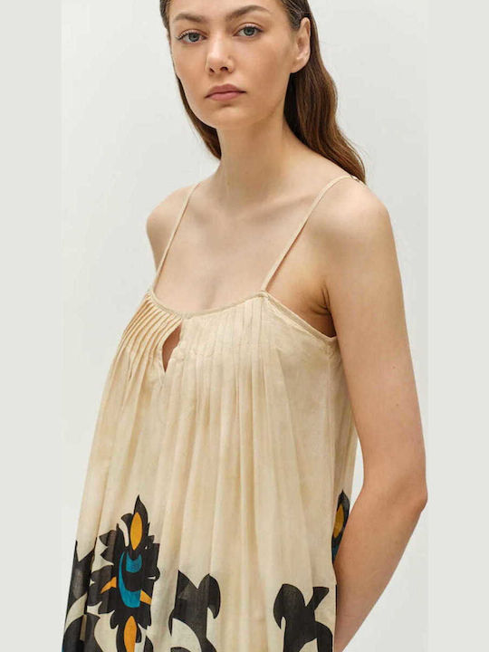 Sommer Midi Damenkleid Blau