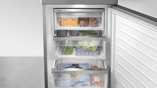 Liebherr Combină frigorifică 474lt NoFrost Î201.5xL74.7xA67.5cm. Inox CBNsda 775i