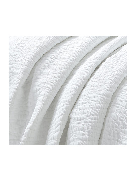 Liolios Home La Nostra Set Coverlet Queen Size Off White 220x240cm 3pcs