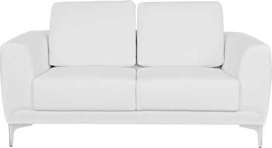 Kenzie Canapea Cu Două Locuri Din Piele Ecologică Albă 142x81x81cm