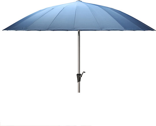 Aluminium Garten- und Terrassen-Sonnenschirm Blau