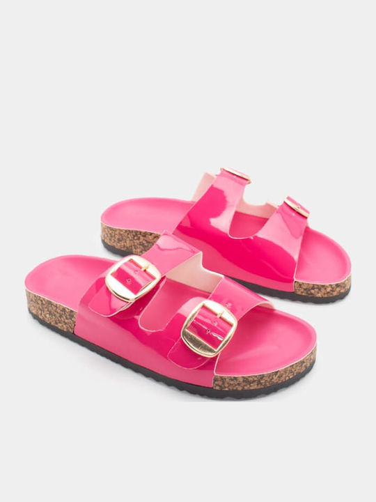 Γυναικεία Σανδάλια Flatforms Φούξια
