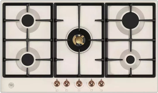 Bertazzoni Gaskochfeld Autonom 89x52.2εκ. Gold
