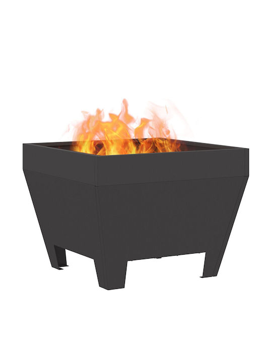 vidaXL Firepit Black 50x50x30cm