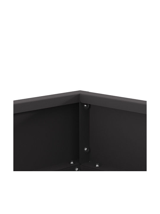 vidaXL Firepit Black 50x50x30cm