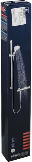 Grohe Σετ Μίκτης & Κεφαλή Ντουζ Εντοιχισμού για Ντουζιέρα Ασημί Grohe Σετ Μίκτης & Κεφαλή Ντουζ Εντοιχισμού για Ντουζιέρα Ασημί