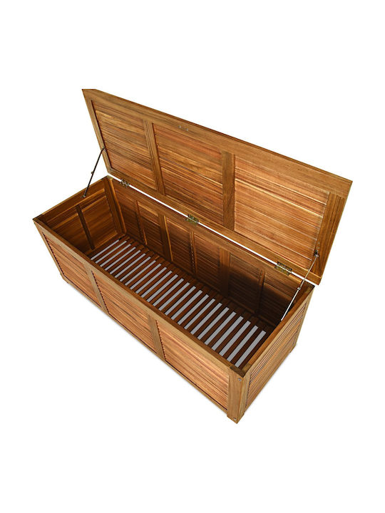 Costway Outdoor Storage Box Brown L120xW45xH45cm