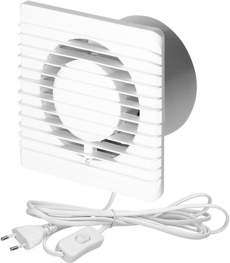 Orno Wall-mounted Ventilator Bathroom 100mm White
