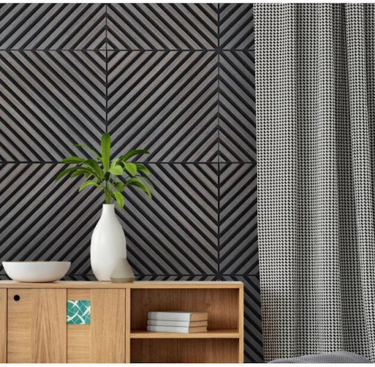 Panouri Decorative 3D Din MDF Cu Filet Cu Adeziv Gri 60x60x2cm Panouri Decorative 3D Din MDF Cu Filet Cu Adeziv Gri 60x60x2cm