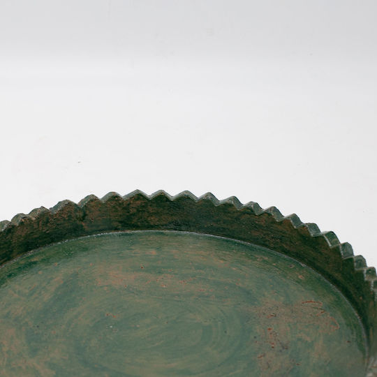 Ceramic Decorative Platters Set Green 30.5x30.5x4cm 2pcs