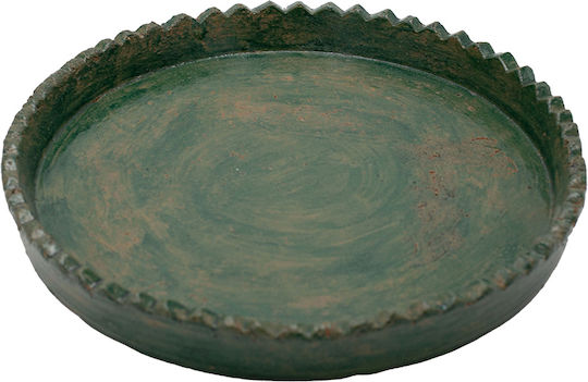 Set Decorative de Platouri Ceramice Verzi 2buc 30.5x30.5x4buc Set Decorative de Platouri Ceramice Verzi 2buc 30.5x30.5x4buc