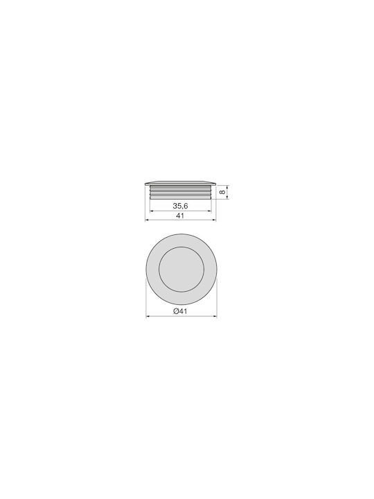Finetto Bronze Door Flush Handle 35mm (Hole Centers 35mm) 227-80293##AEM