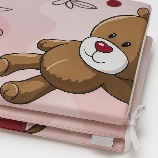 Beboulino Teddy Crib Bumpers Classic Inside Pink 60x120cm