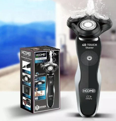 Hoomei HM-7935 Περιστρεφόμενη Ξυριστική Μηχανή Προσώπου Επαναφορτιζόμενη